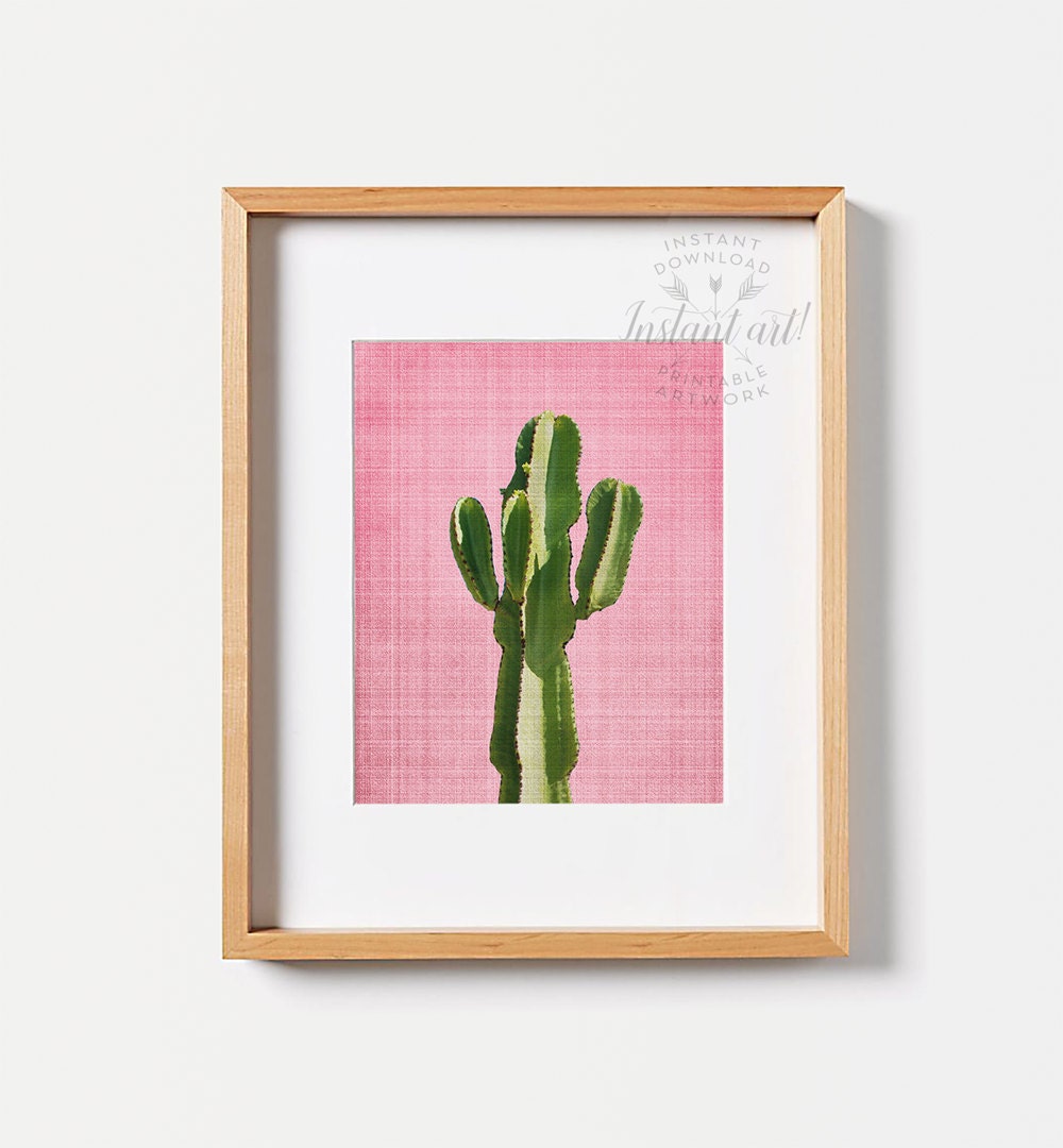 Cactus Print Wall Art Prints PRINTABLE Art Set Modern Art Etsy