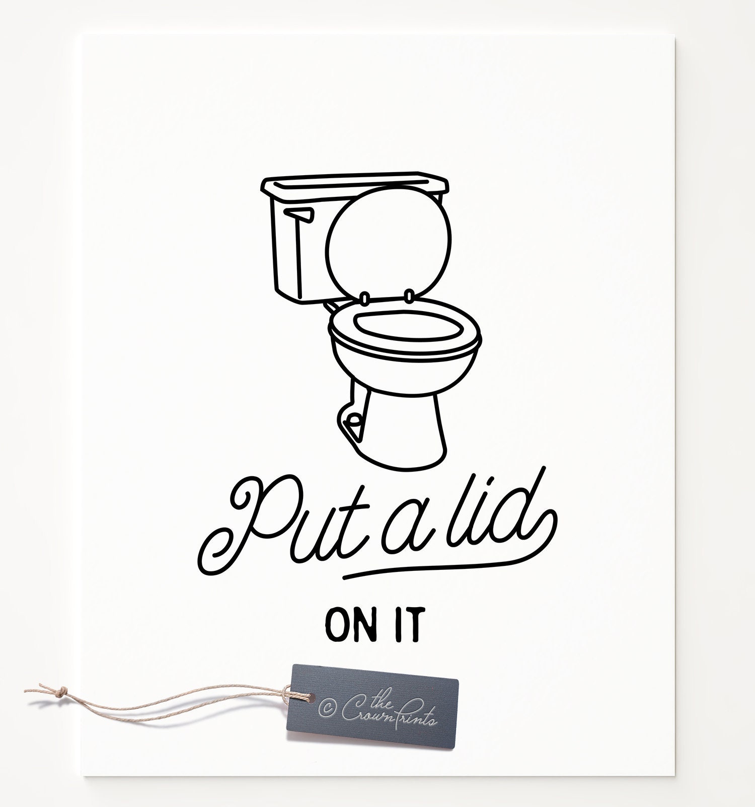 Funny bathroom sign PRINTABLE art Bathroom wall art | Etsy