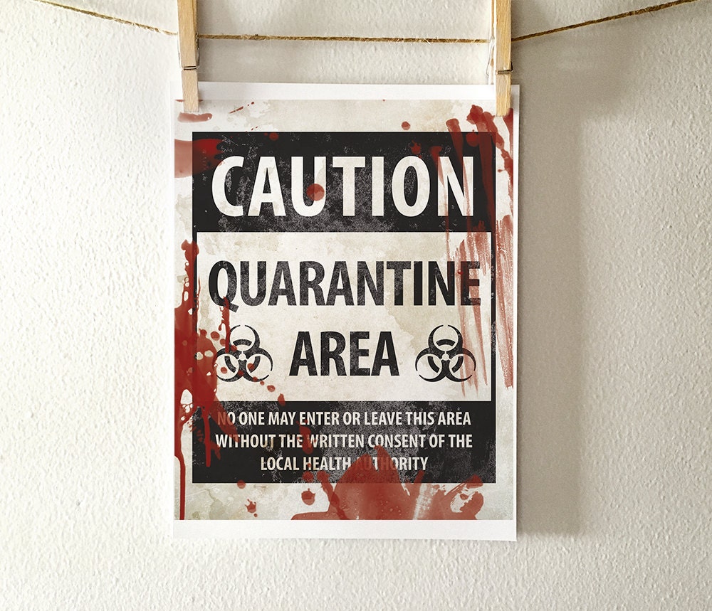 Halloween decor, PRINTABLE signal, Halloween printables, humorous Halloween indicator, printable decorations, trick or handle, Halloween decorations image about Quarantine Sign Printable named Halloween decor, PRINTABLE indication, Halloween printables, amusing Halloween signal, printable decorations, trick or handle, Halloween decorations