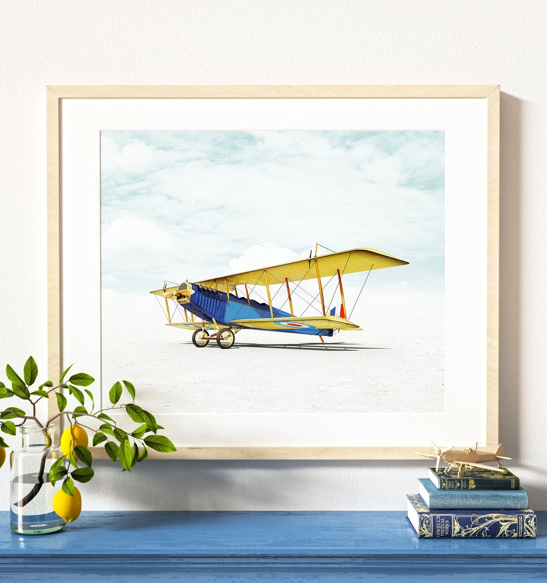 Vintage Airplane Nursery Decor, PRINTABLE ART, the Crown Prints Boys
