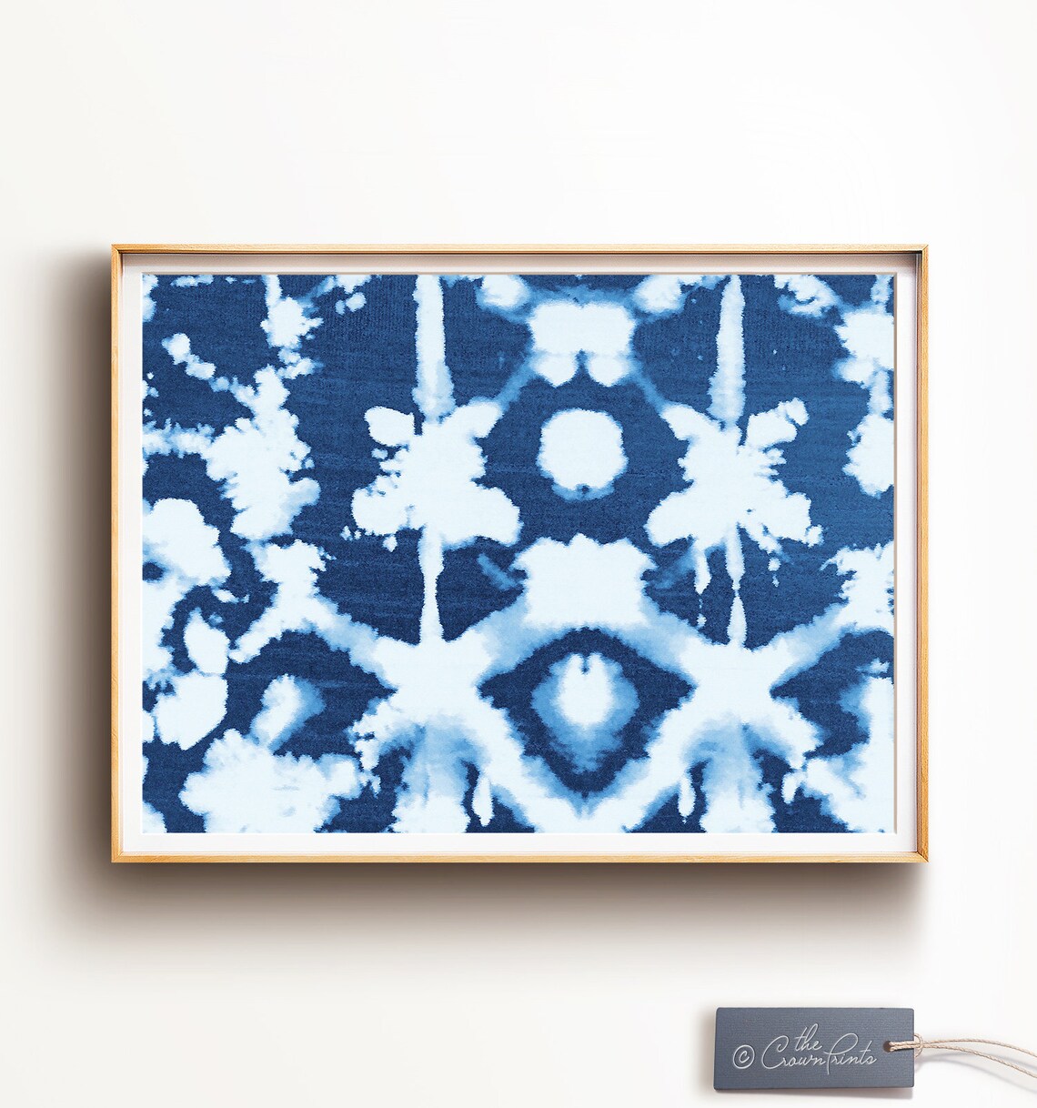 Shibori Wall Art No. 3 Indigo Wall Art PRINTABLE DOWNLOAD Etsy