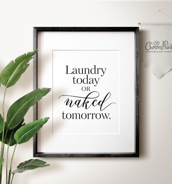 Funny Laundry Print Laundry Room Sign Bathroom Wall Decor Printable Laundry Funny Wall Art