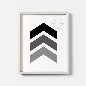 Chevron PRINTABLE Art Geometric Abstract Artchevron Wall - Etsy