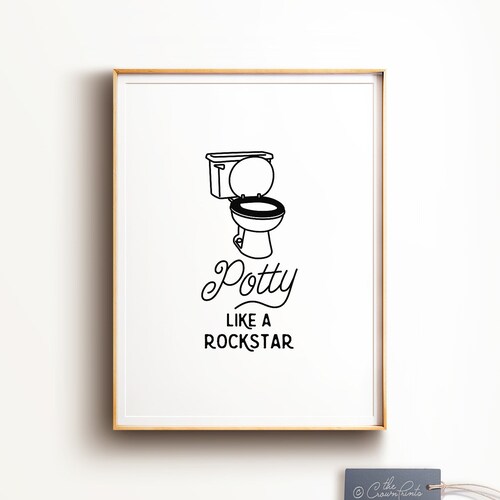 Funny Bathroom Art PRINTABLE Art Bathroom Wall Decor If You Etsy