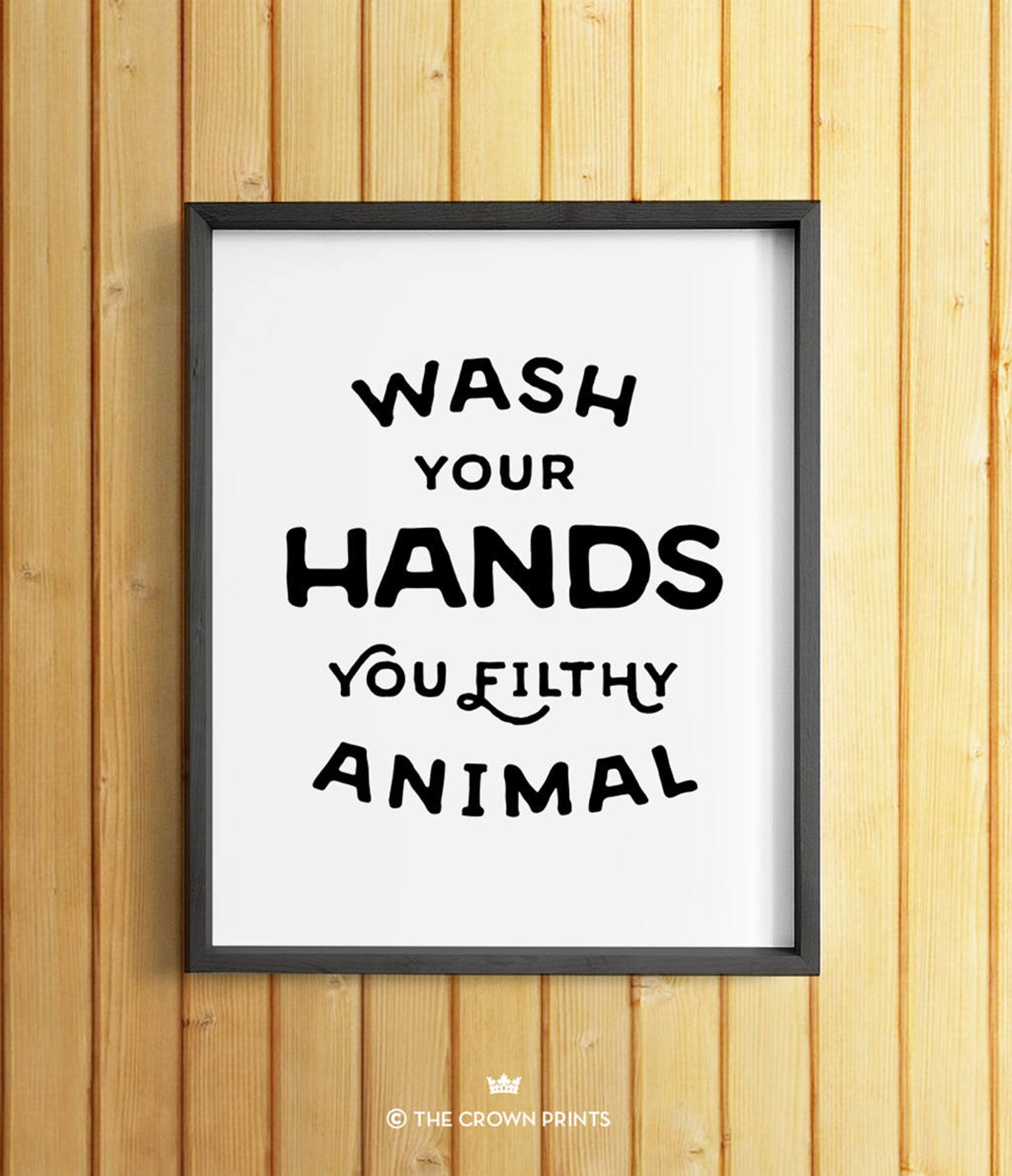 Wash Your Hands Sign, PRINTABLE Art, Bathroom Art, Bathroom Wall Decor ...