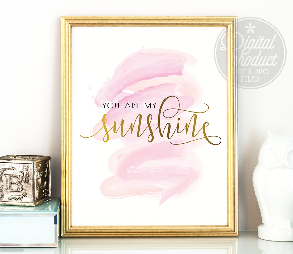 You Are My Sunshine PRINTABLE Artnursery Printable - Etsy