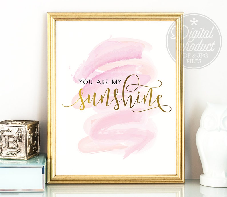 You Are My Sunshine PRINTABLE Artnursery Printable - Etsy