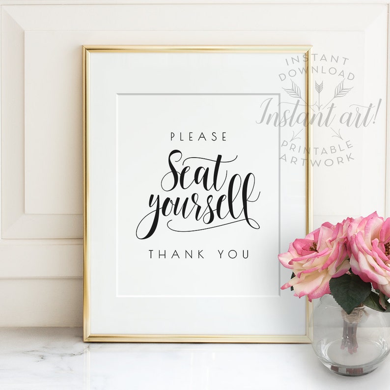 Please seat yourself Bathroom wall decor PRINTABLE wall art Etsy