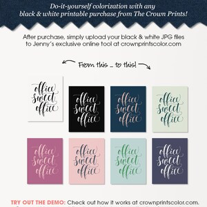Office Sweet Office PRINTABLE Artoffice Wall Decorhome - Etsy