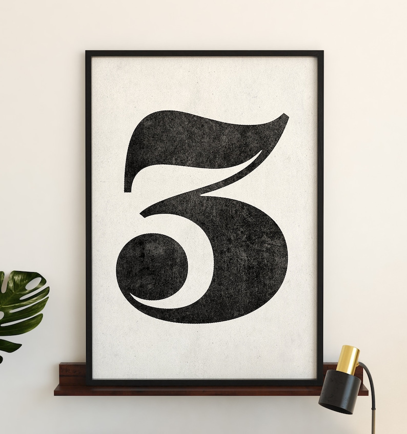 Amount 3 signal, Quantity prints, PRINTABLE artwork, Black and white artwork, Scandinavian decor, Minimalist decor, Impressive artwork, Hefty wall artwork, Poster picture relating to Large Printable Numbers 0-9 identified as Quantity 3 indicator, Amount prints, PRINTABLE artwork, Black and white artwork, Scandinavian decor, Minimalist decor, Ground breaking artwork, Weighty wall artwork, Poster