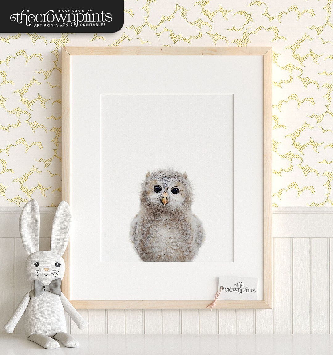 Nursery Animal Print, PRINTABLE Art, Owl Print, Woodland Nursery Decor ...