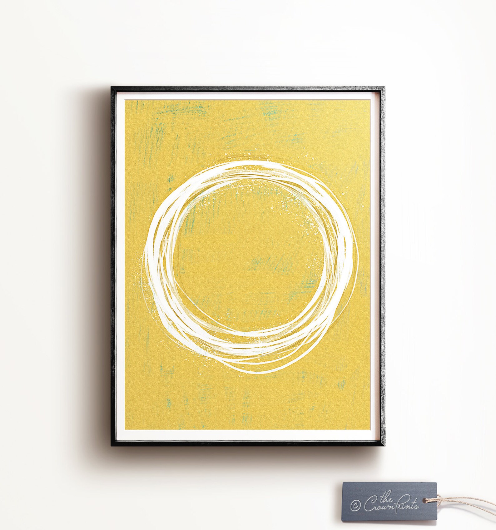 Abstract Mustard Wall Art PRINTABLE Art Contemporary Wall Etsy