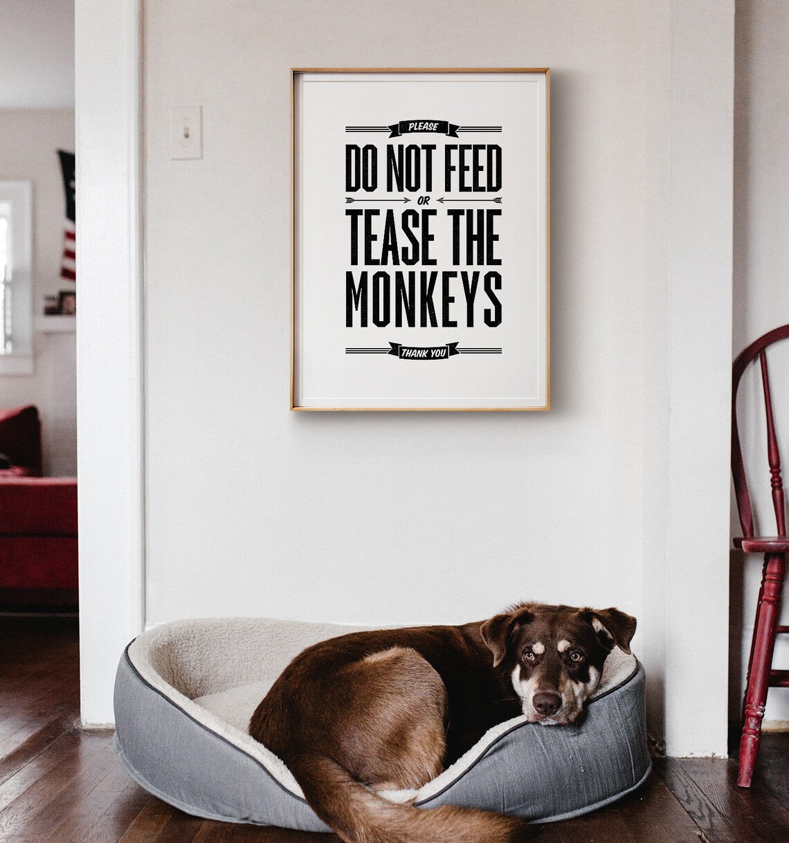 Kids Room Decor PRINTABLE ART Don't Feed or Tease the - Etsy
