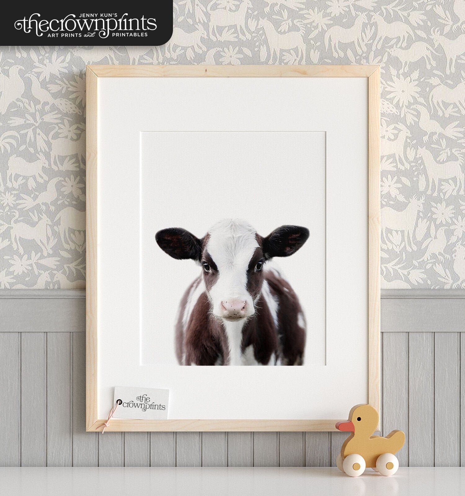 Cow Print Farm Animal Prints PRINTABLE Art Nursery Decor Etsy