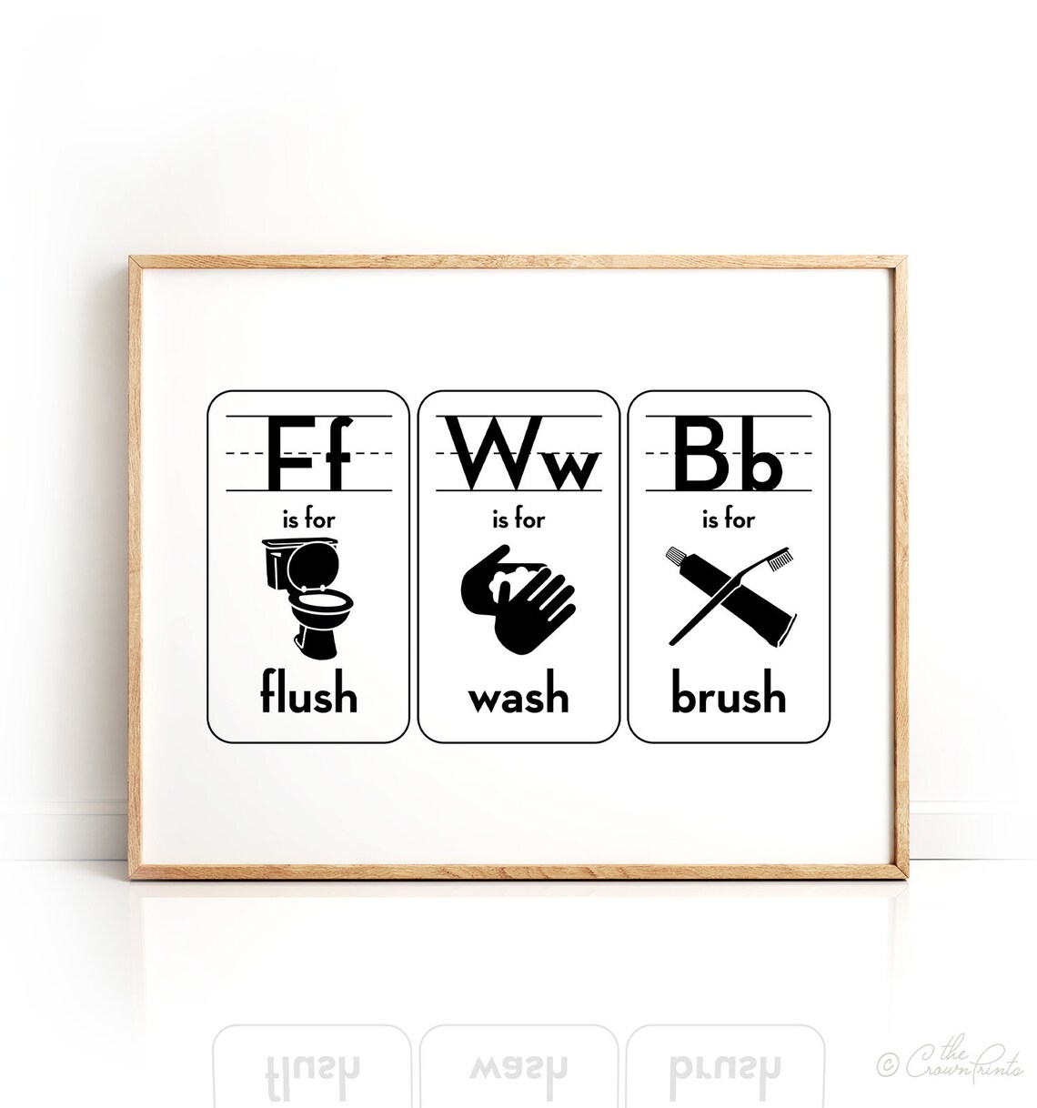 Kids bathroom art DIGITAL DOWNLOAD Funny bathroom decor | Etsy
