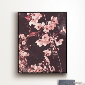 Botanical print, PRINTABLE ART, Floral wall art, Nursery decor, Girls room art, Feminine wall art, Floral photography print, Large wall art