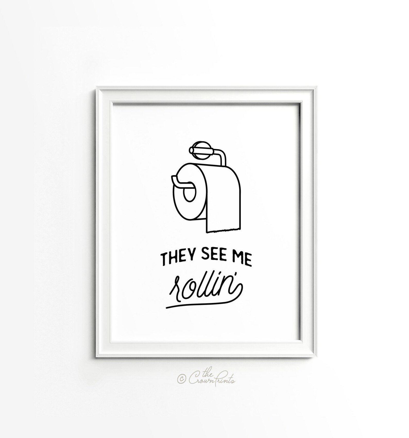 Bathroom Art Funny Bathroom Print PRINTABLE Art Bathroom Etsy