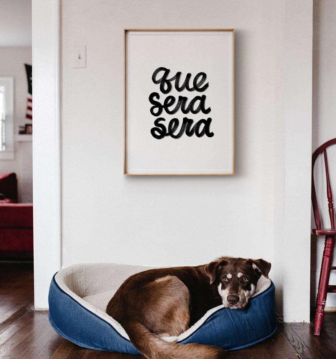 Que Sera Sera PRINTABLE Art Wall Art Quotes Quote Print | Etsy