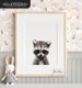 Nursery decor, Raccoon print, Woodland animals, PRINTABLE decor, Kids animal decor, Animal art, Baby animals, Woodland baby shower TCP69_ 