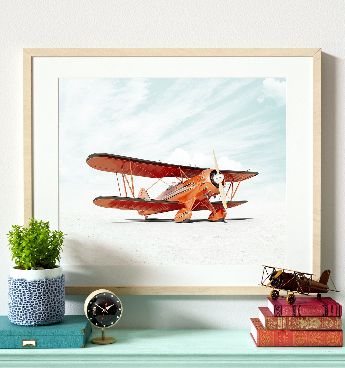Vintage Airplane Nursery Decor PRINTABLE ART the Crown Etsy