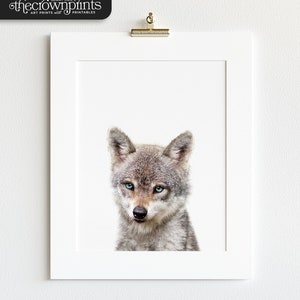 Baby woodland animals, Baby wolf print, PRINTABLE art, Nursery decor, Baby animals, Nursery wall & kids art, Forest animals TCP25_ image 2