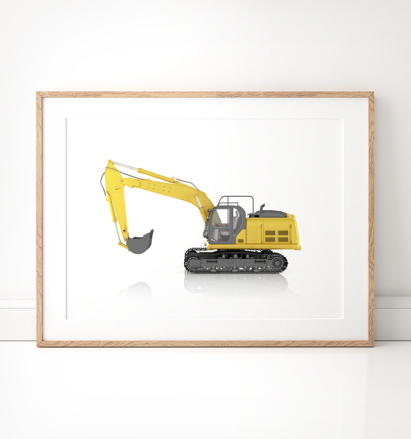 Construction Vehicle Wall Decor Set of 6 PRINTABLE Nursery Etsy