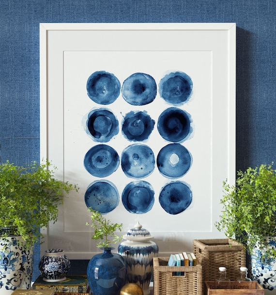 Buy Indigo Art No. 3 Abstract PRINTABLE ART Blue Wall Art Online in India 