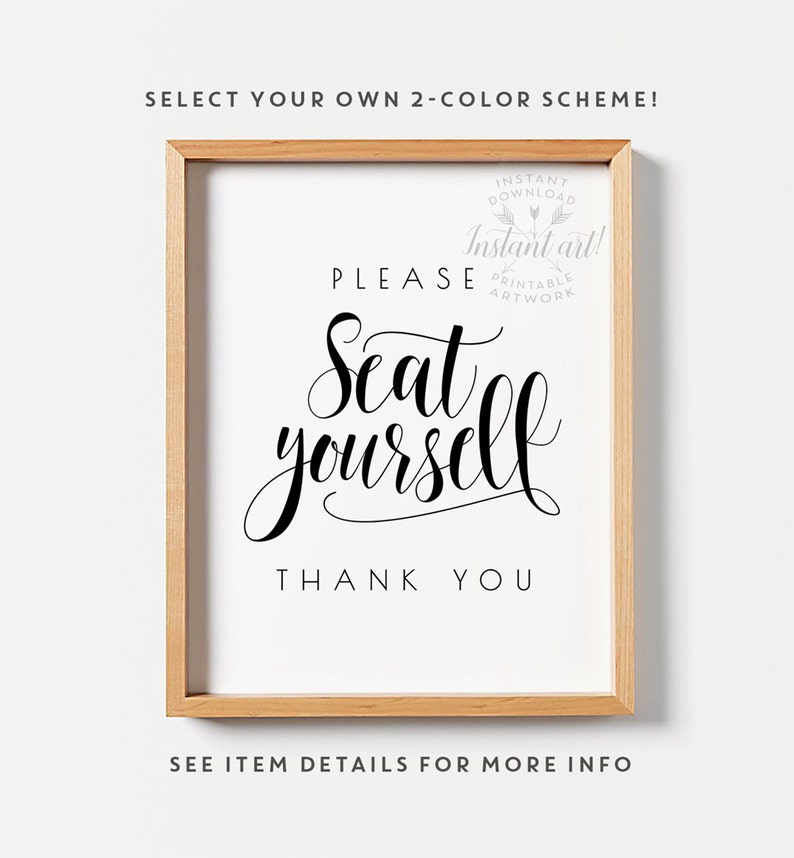 Please Seat Yourself Bathroom Wall Decor PRINTABLE Wall Art Etsy Canada