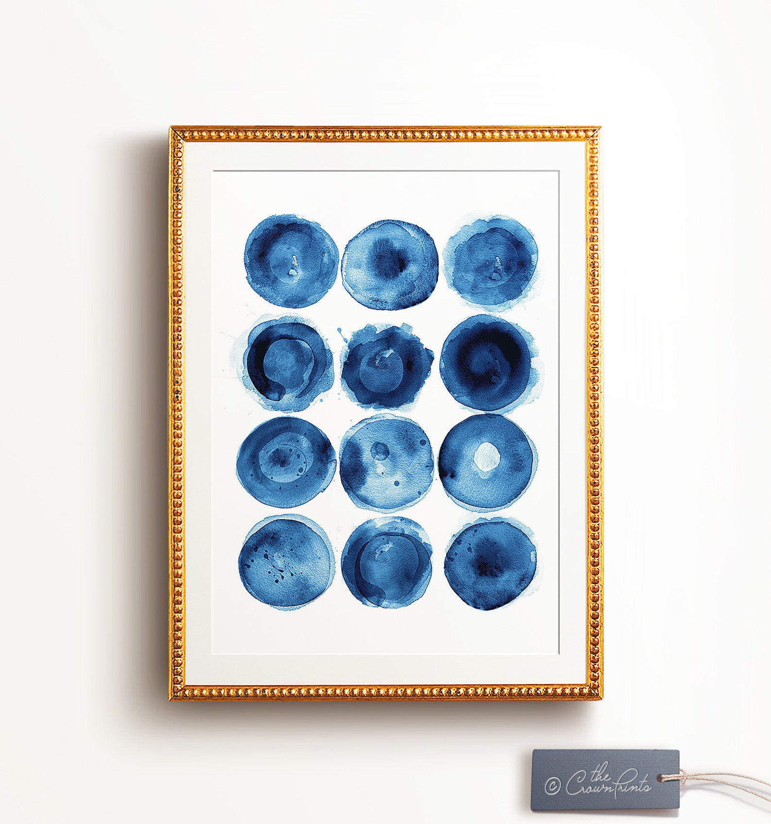Indigo Art No. 3 Abstract PRINTABLE ART Blue Wall Art - Etsy