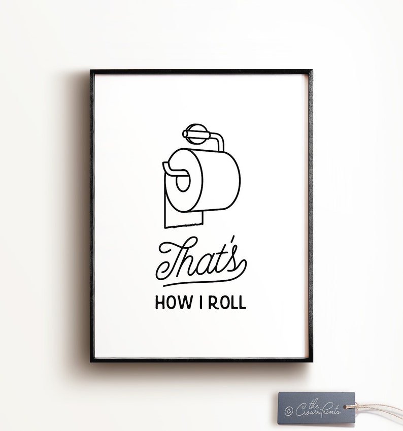 Funny Wall Art Bathroom Art PRINTABLE Art Set of 3 Etsy