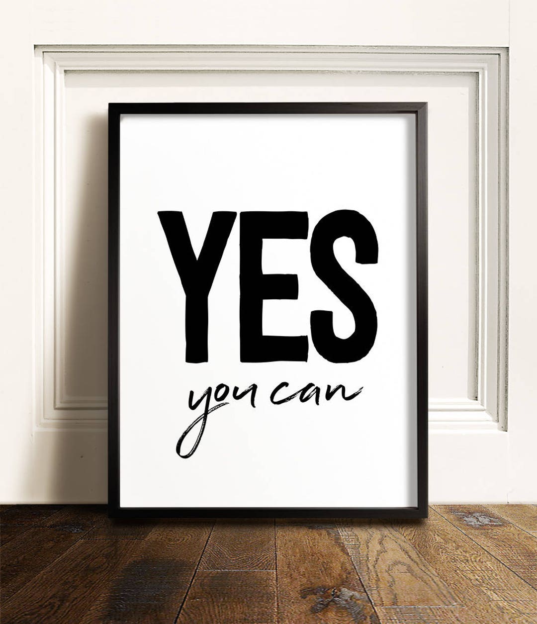 Yes You Can, PRINTABLE Quote, Inspirational Wall Art, Motivational Wall  Decor, Kids Room Decor, Gym Wall Art, Inspirational Quote, Text Art 
