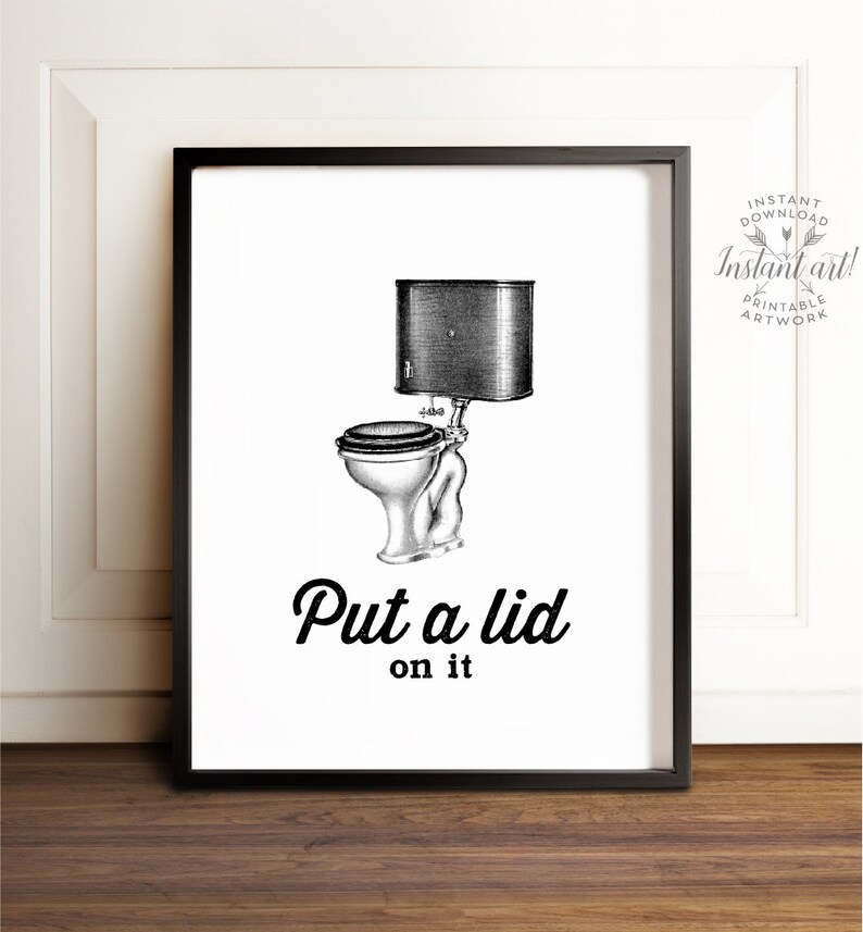 Bathroom wall decor PRINTABLE art Bathroom sign Bathroom | Etsy