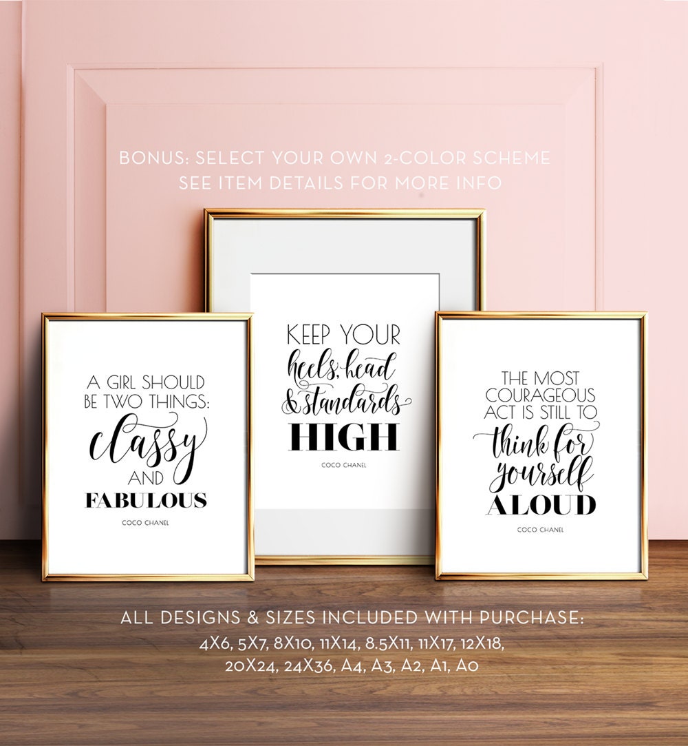 Coco Chanel Quotes Wall Art Coco Chanel Quotes Printable Art Glam Decor Gift For Her - Etsy India Coco Chanel Quotes Wall Art Coco Chanel Quotes Printable Art Glam Decor Gift For Her - Etsy India