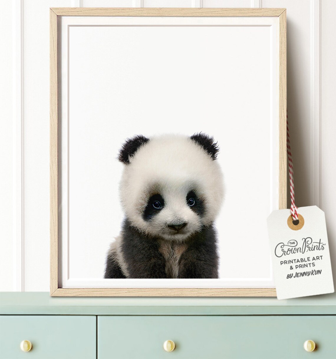 Baby Panda Print Wildlife Print Nursery Animal Prints the - Etsy