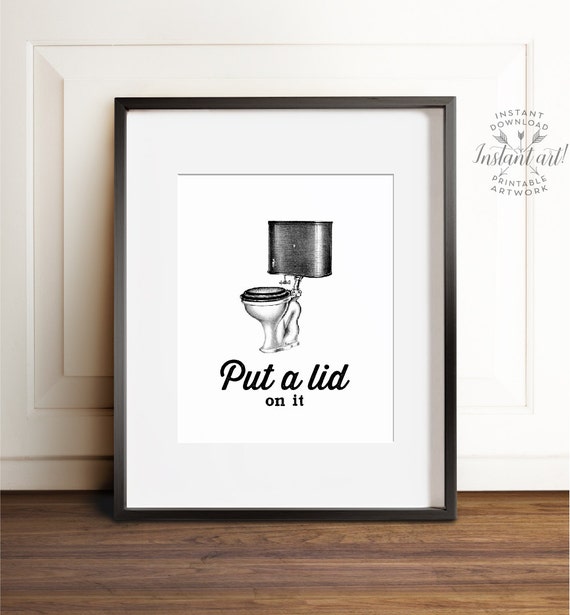 Bathroom wall decor PRINTABLE art Bathroom sign Bathroom Etsy