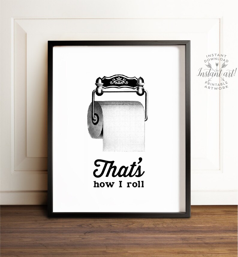 Bathroom art PRINTABLE art Bathroom sign Bathroom wall art | Etsy