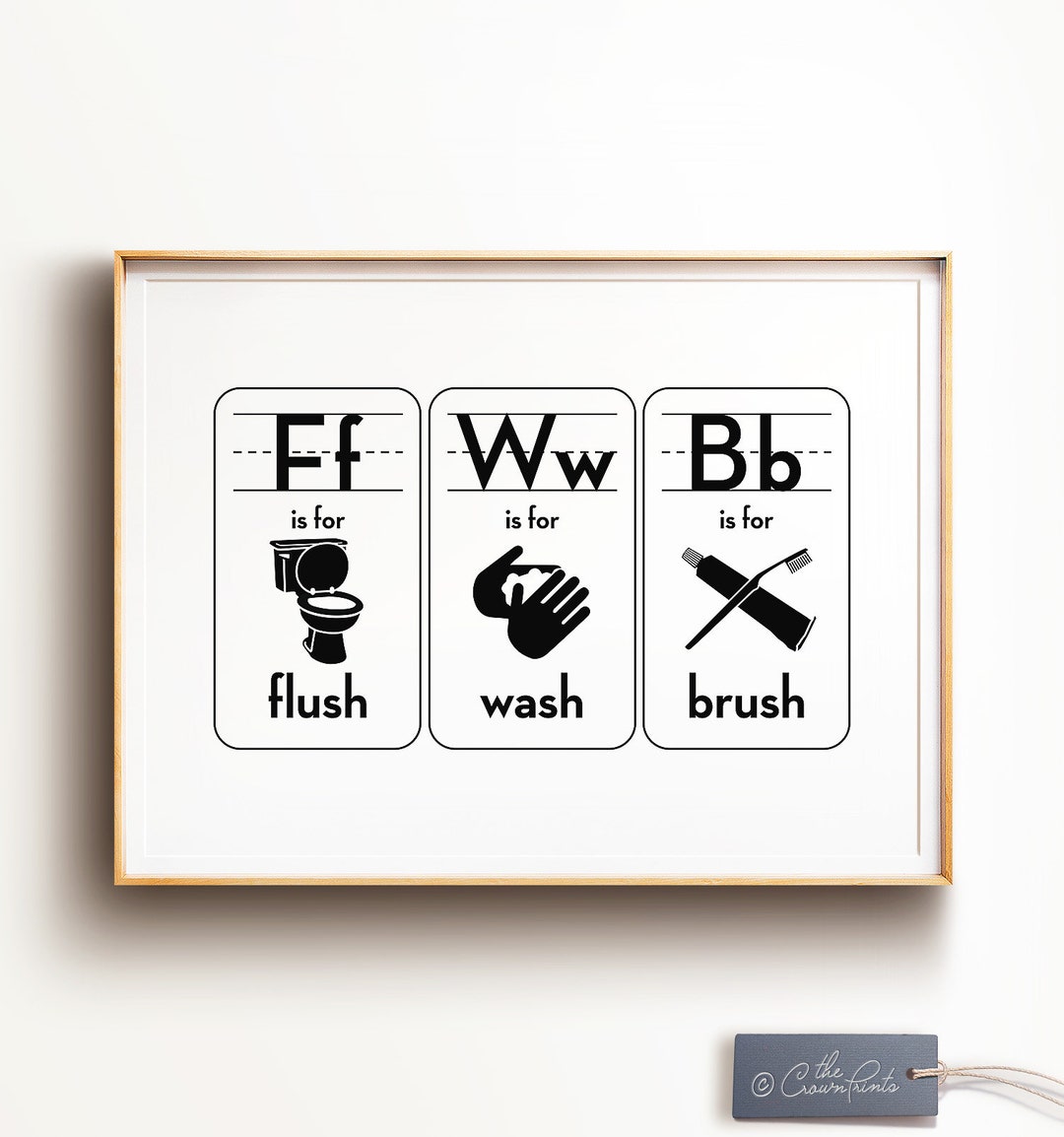 Kids Bathroom Art, DIGITAL DOWNLOAD, Funny Bathroom Decor, Wash Room ...