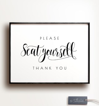 Cartello Metallico Floreale Per Bagno – Scritta 'Please Seat Yourself' – 20x30 Cm, Arredo Vintage, Regalo Divertente