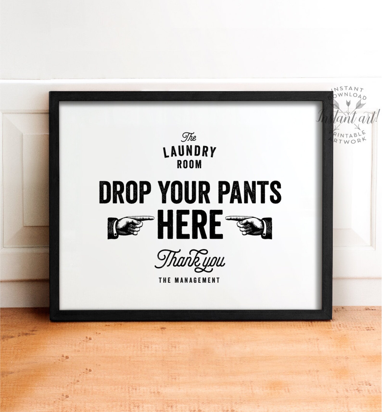 Laundry room sign PRINTABLE art Laundry room decor Bathroom | Etsy