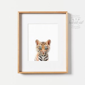 Safari Nursery decor set, PRINTABLE art, Safari animals decor, Baby animals, Nursery art, Nursery decor, Minimalist Modern nursery TCP100_ afbeelding 4