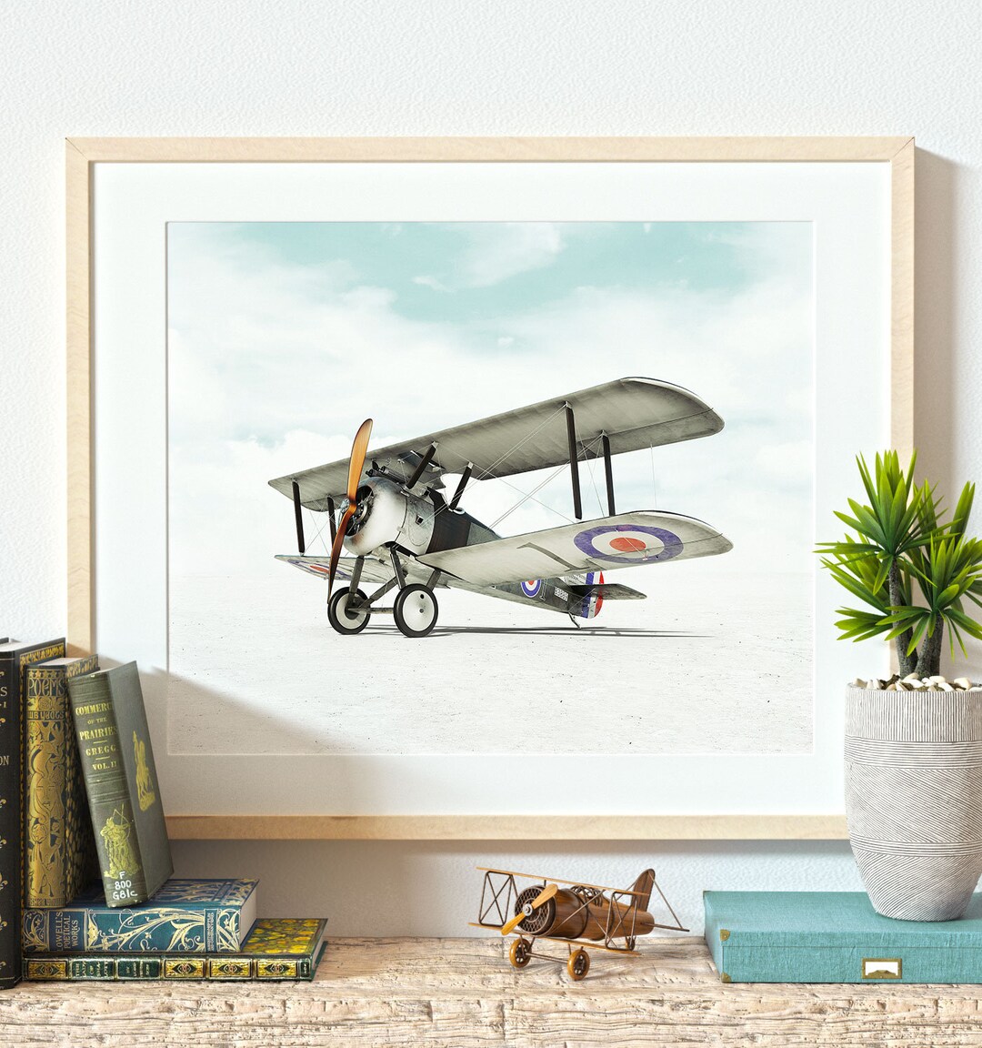 Vintage Airplane Nursery Decor, PRINTABLE ART, the Crown Prints Boys