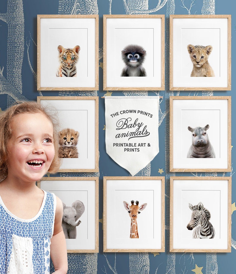 Safari Nursery Baby Animal Nursery Art PRINTABLE Art Etsy Australia