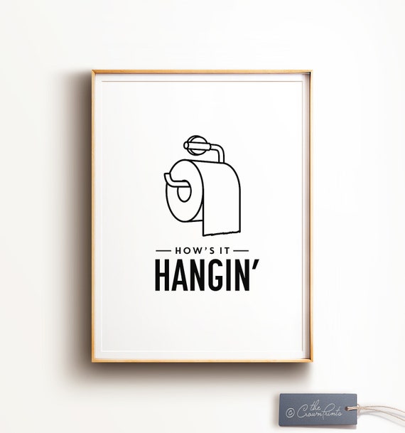 Funny Bathroom Sign PRINTABLE Art Kids Bathroom Decor - Etsy