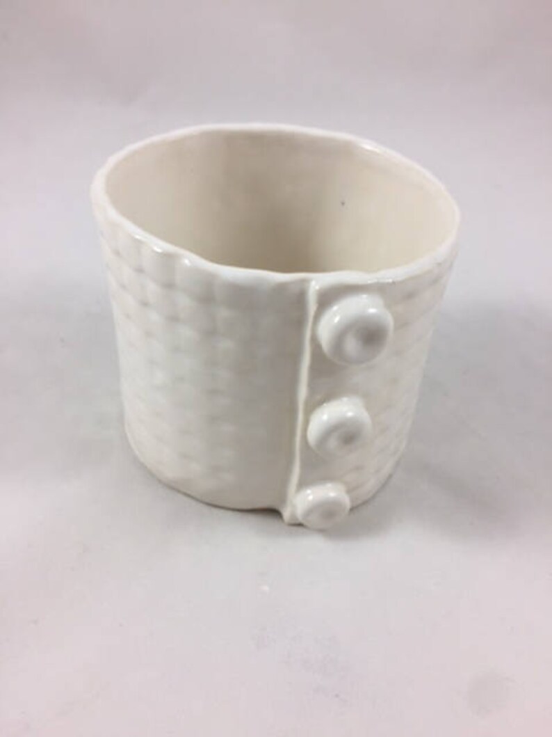 Ceramic Succulent Planter Planter Pot Flower Vase Small Gift Small White Vase Ceramic Vase Hostess Gift Handmade Trinket Holder