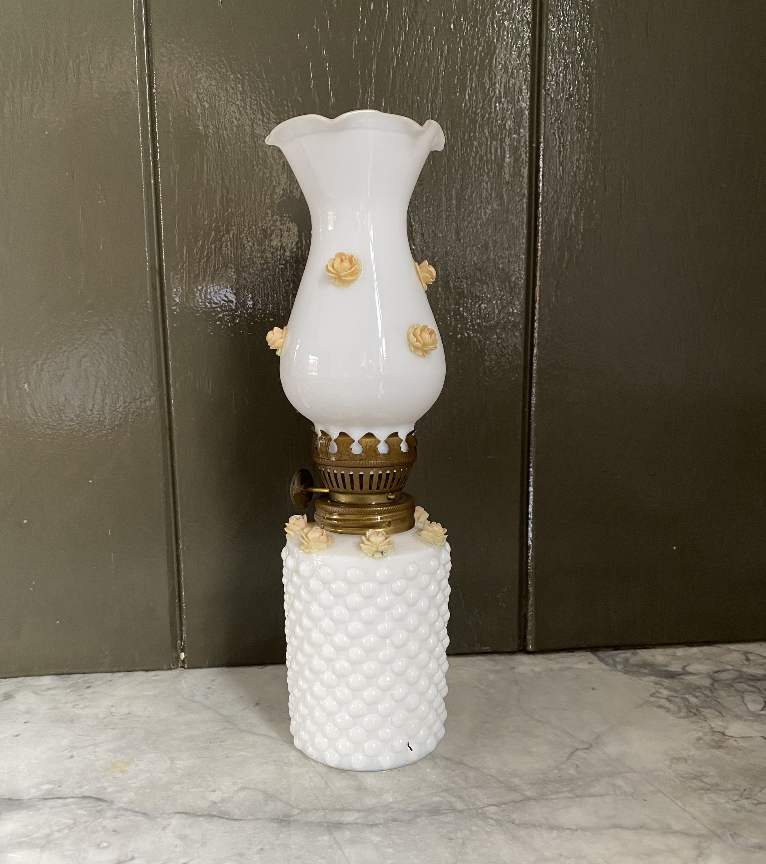 Milk glass lamps for sale deals