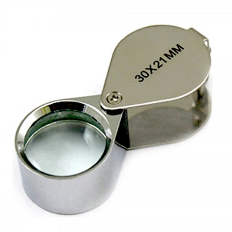 30X 21MM Jewelers Magnifying Glass Magnifier....free Shipping in US Etsy