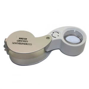 40x 25mm Glass Magnifying Magnifier Jeweler Eye Jewelry Loupe Loop Led Light....Free Shipping in US!