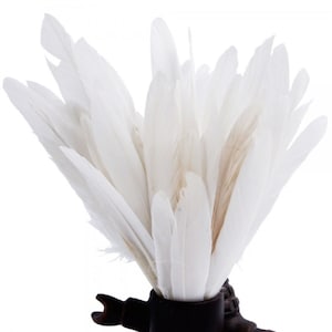 100 Pcs Goose Feathers White 15-20 Cm/6-8 Inch!