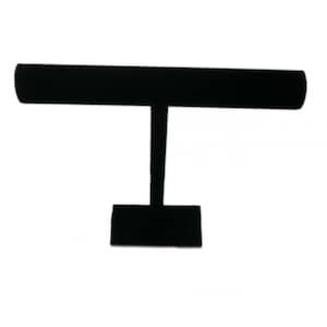New Velvet Jewelry Necklace Bracelet T-Bar Display Stand 12&quot; Height Black....Free Shipping in US!