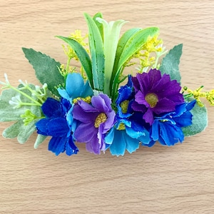 Flower hair barrette, clip barrette, country wedding, bridal hairstyle
